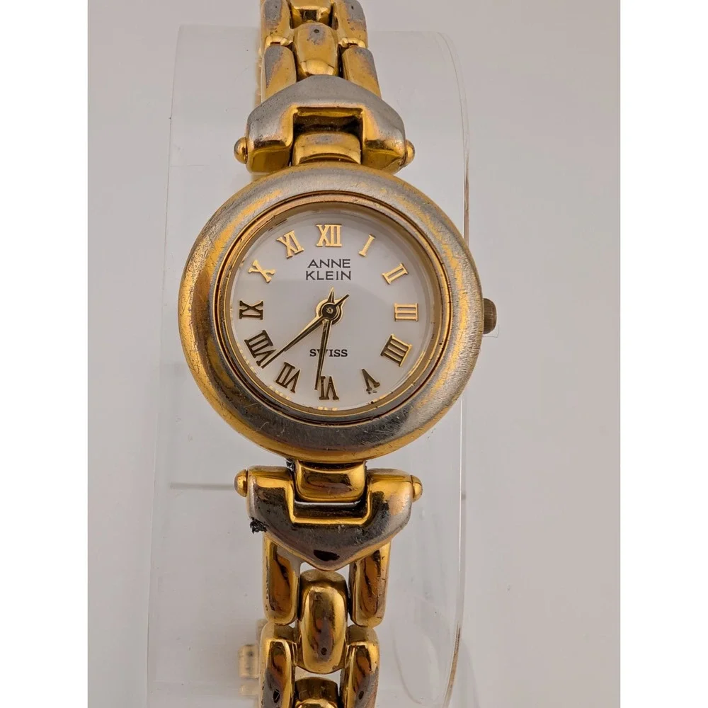 Anne Klein Swiss Watch‎ Women 22mm Gold Case 6.5
